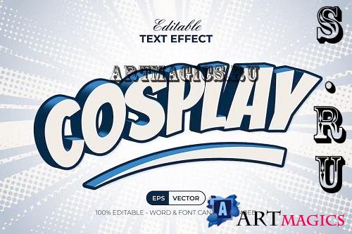 Cosplay Text Effect Comic Style - 91608819