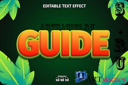 Guide editable text effect - 6LZEAU8
