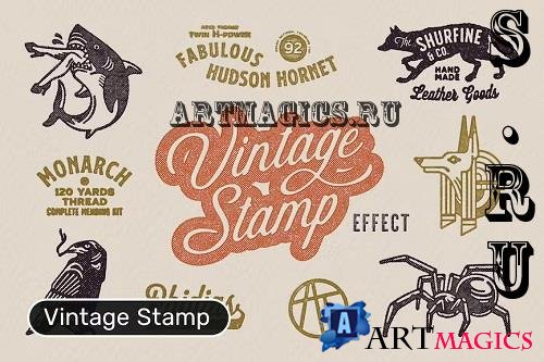 Vintage Stamp Effect - U4FGH8U