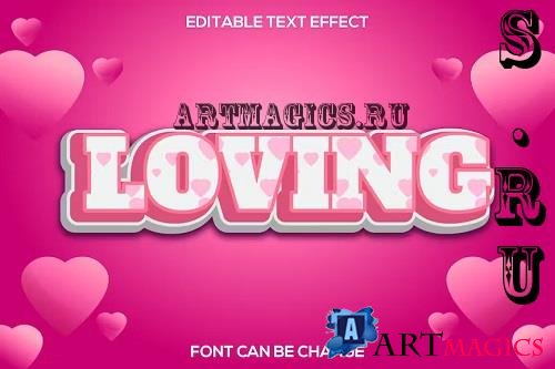 Loving Text Effect - 4DX64QF