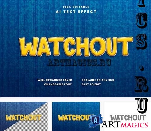 Watchout Text Effect - UPDXE52