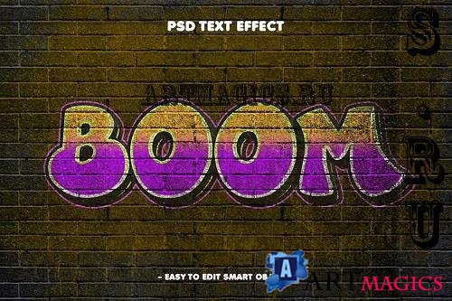 Graffiti Boom Spray Text Effect - X7KCLNH