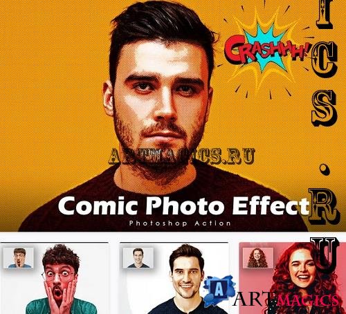 Comic Photo Effect - Photoshop Action - 669KMB4