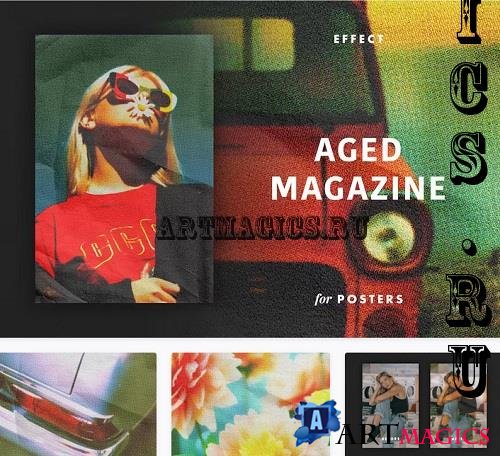 Aged Magazine Effect for Posters - 7067230