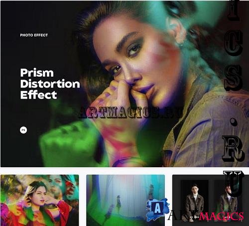 Prism Distortion Photoshop Effect - 7117523