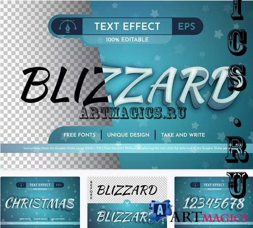 Blizzard - Editable Text Effect - 91637619