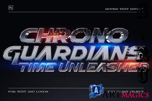 3D Movies Title Stye Text Effect Template - P8EPAMB