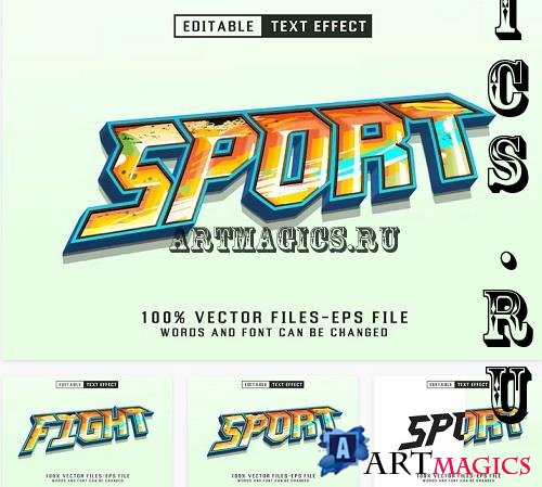 Sport Editable Text Effect - CJ6C2UD