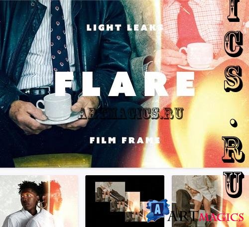 Light Leak Flare Film Frame - 91658575