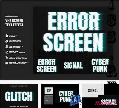 VHS Screen Text Effect - PSXYTF4