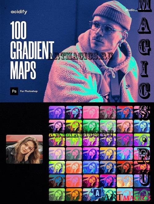 100 Acidify Gradient Maps - G9BBLMM