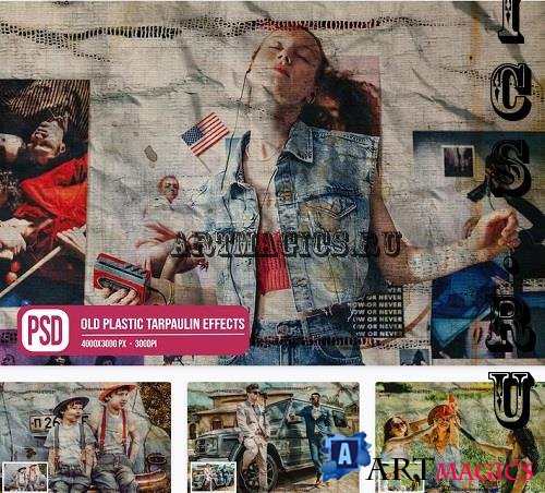 Old Plastic Tarpaulin Photo Effects - EVH863E