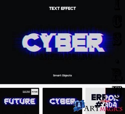 Glitch Text Effect - WX6DS8J