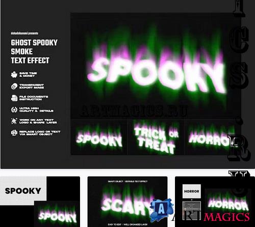 Ghost Spooky Smoke Text Effect - LUEM9WB