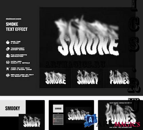 Smoke Text Effect - 5GCRCVV