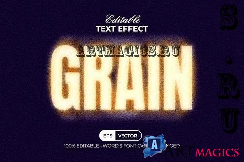 Grain Text Effect Noise Textured - 91670765