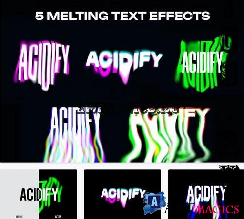 5 Acid Melting Text Effects - KXGEW39