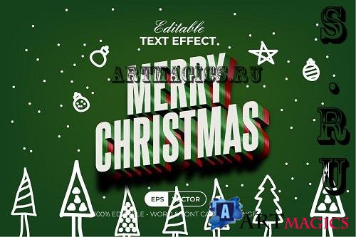 Christmas Text Effect Style - 91686431