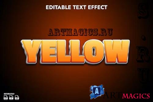 Yellow editable text effect - QHS5ZPH