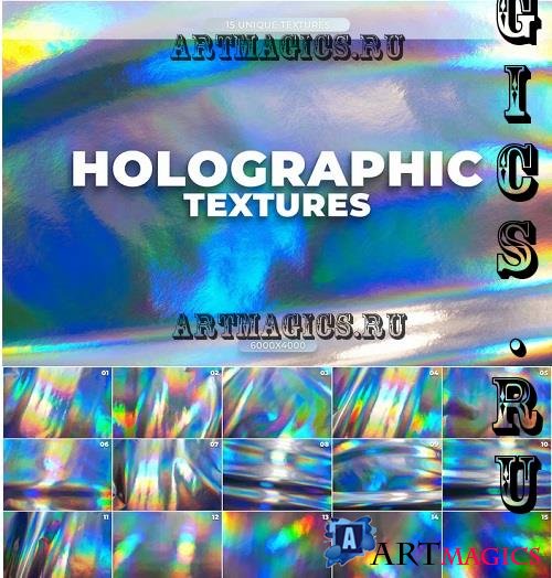 15 Holographic Foil Textures - JM3U58U