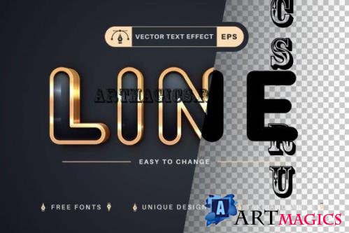 Dark Gold - Editable Text Effect - 13465653