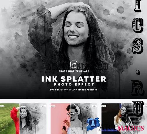 Ink Splatter Photo Effect - 7P7F7HK