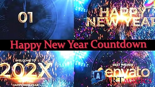Videohive - Happy New Year Countdown 49761215 - Project For Final Cut & Apple Motion