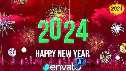 Videohive - Happy New Year Wishes 2024 49814068 - Project For Final Cut & Apple Motion