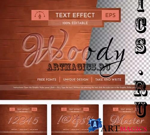 Woody - Editable Text Effect - 91615422