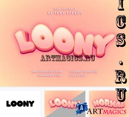 Loony Text Effect - SVBVPJE