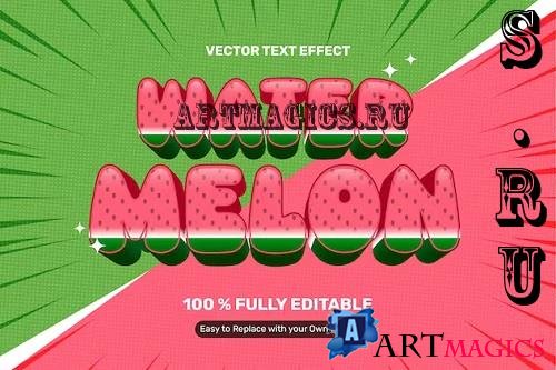 Water Melon Text Effect - PWZREYX