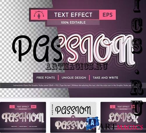 Passion Stroke Editable Text Effect - 91699235