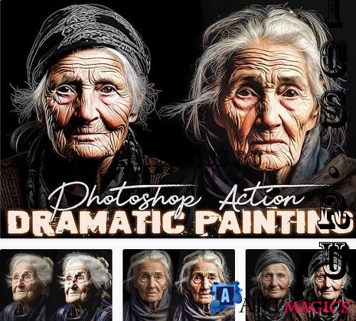 Dramatic Painting Photoshop Action - S3LRLXR