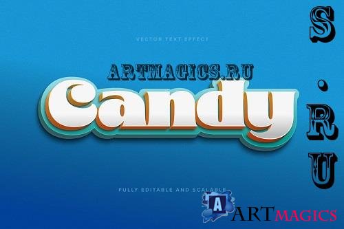 Candy Vector Text Effect - 7190920