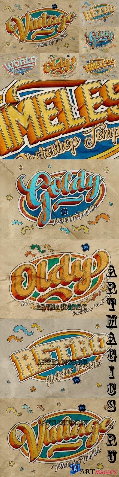 Retro Text Effects - 91543514