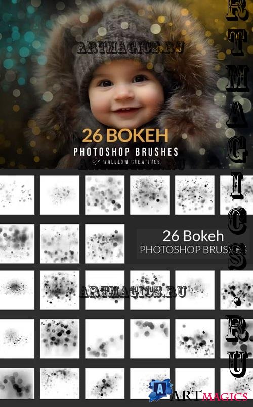 Bokeh Photoshop brushes, Christmas bokeh brushes - 4F9C6XV