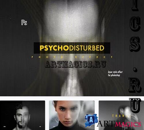 Psycho Disturbed Portrait Photo Effect - 53HLE2D