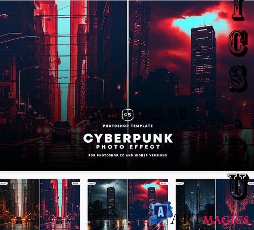 Cyberpunk Photo Effect - 343MSYH