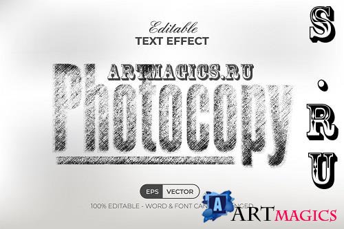 Photocopy Text Effect Style - 91914866