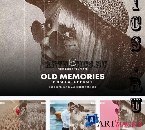 Old Memories Photo Effect - B3MXB7L