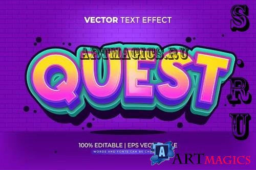 Quest Game Editable Text Effect - 9HRZAS7