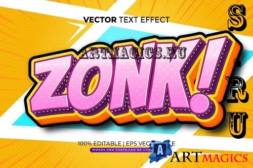 Zonk Comic Editable Text Effect - VHUCCKR