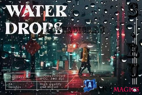 Water Drops Overlays - CNX43CX