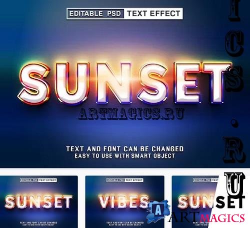 Sunset Editable Text Effect - 4LAVCF8