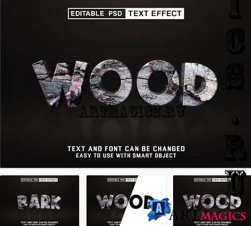 Wood Editable Text Effect - LGEKQKS
