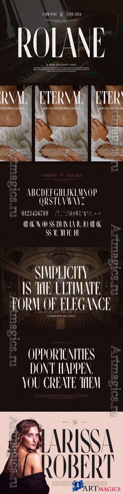 Rolane Elegant Serif Font Typeface