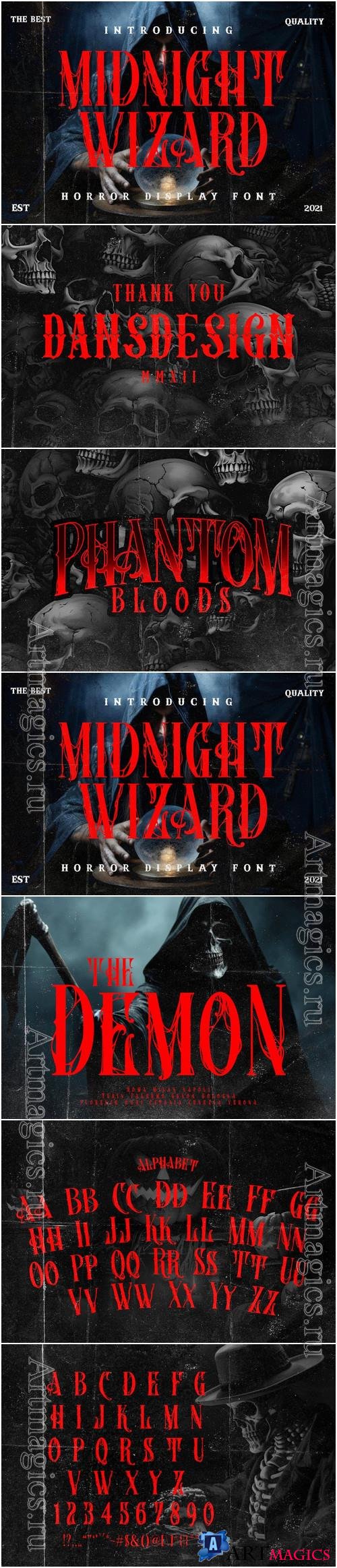 Midnight Wizard Metal Horror Font