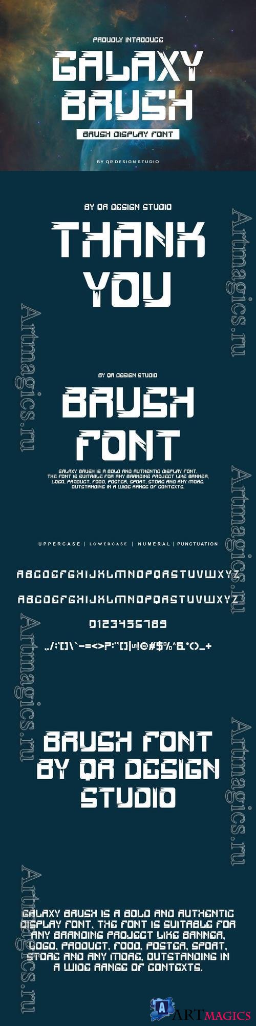 Galaxy Brush Font