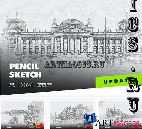 Pencil Sketch Photoshop Action - BELX4V4