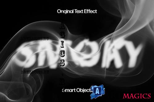 Smoking Text Effect - 91913114